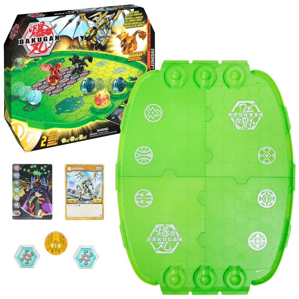 Bakugan Evo Battle Arena Exclusive Leonidas Neon Battle Surface Season 4 Toy